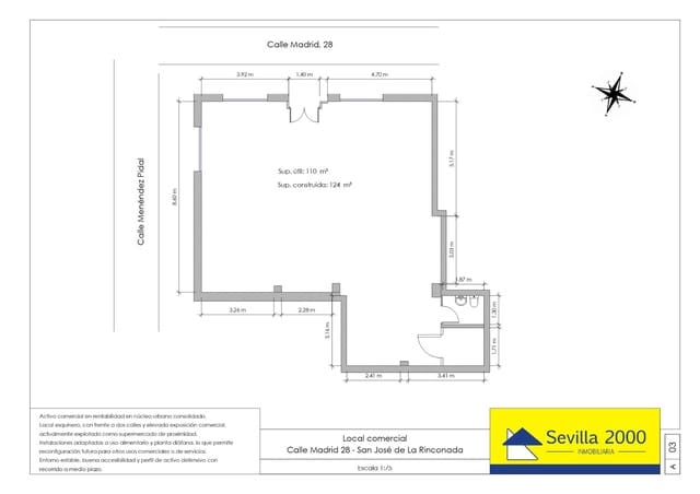 Kommersiell til salgs i San José de la Rinconada, La Rinconada - € 129 000 (Ref: 9565317)