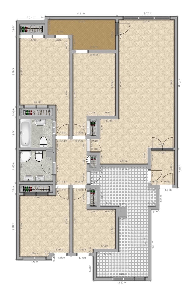 4 bedroom Flat for sale in Seville city with pool garage - € 415,000 (Ref: 9596235)