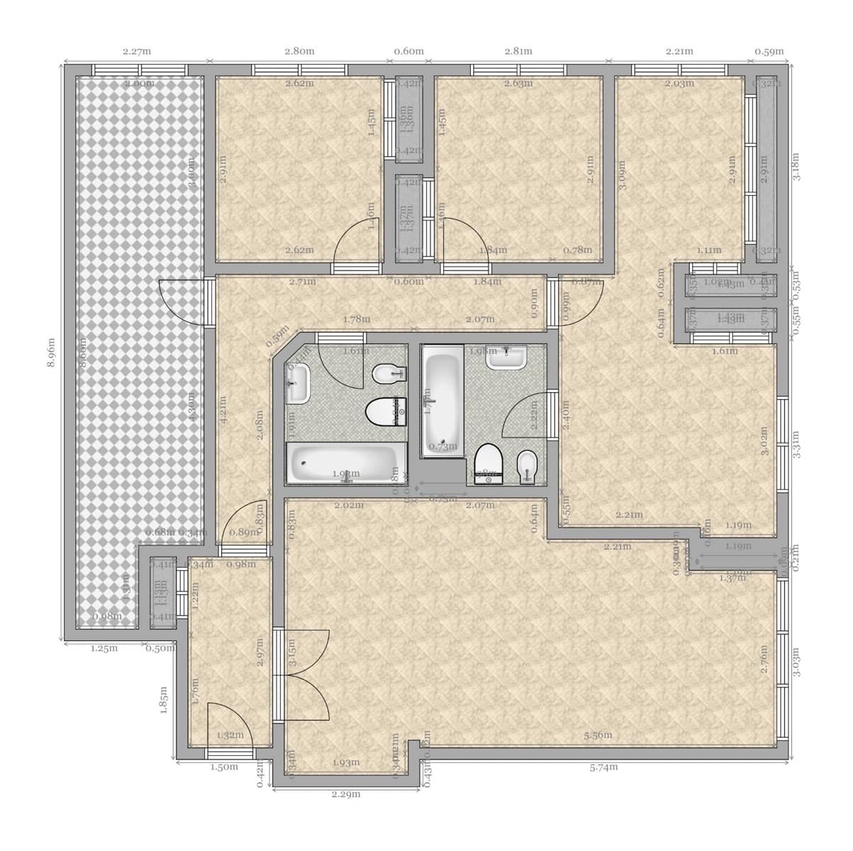 4 bedroom Flat for sale in Seville city with garage - € 350,000 (Ref: 9625763)