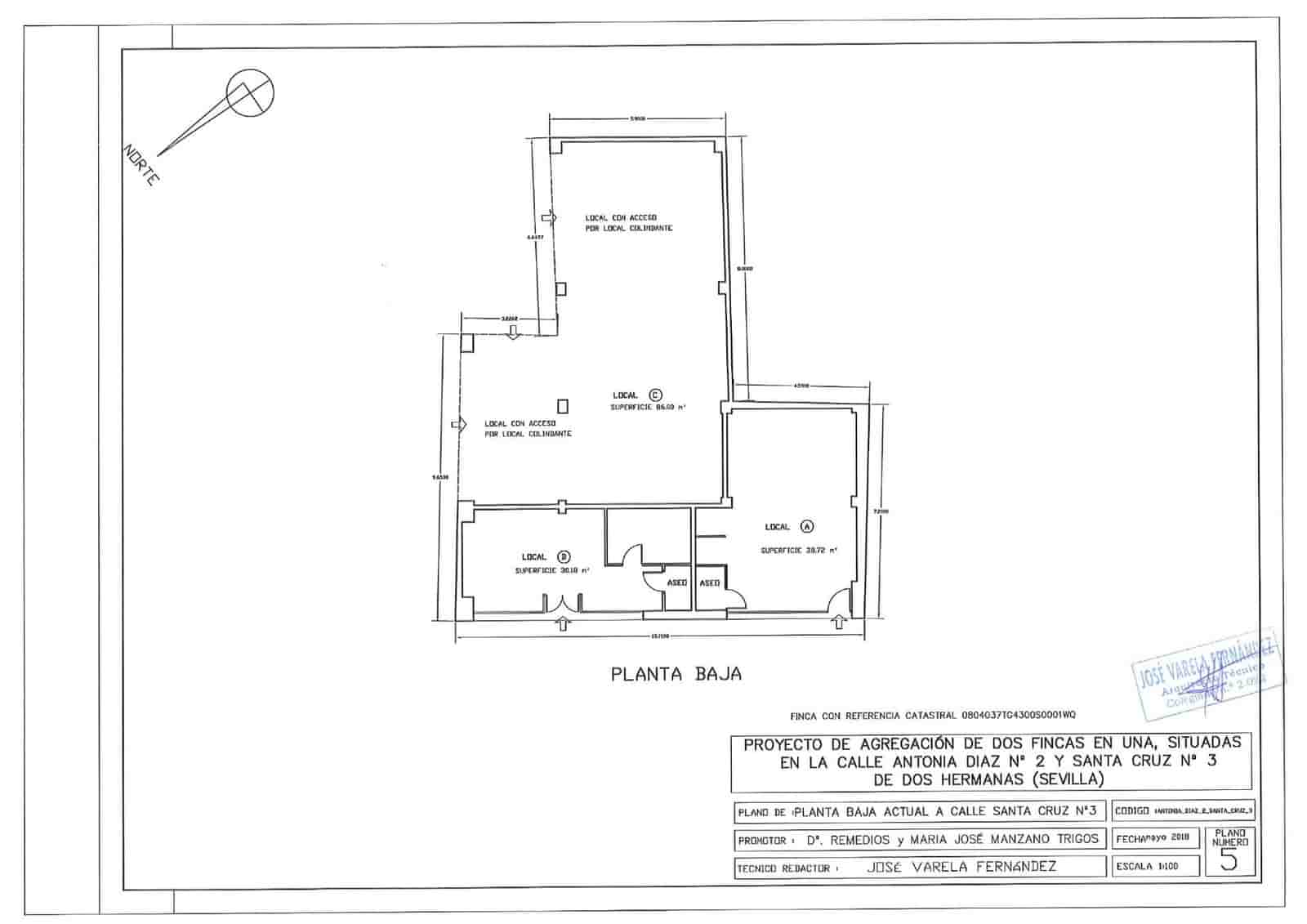 Kaupallinen myytävänä paikassa Dos Hermanas - 700 000 € (Ref: 9625765)
