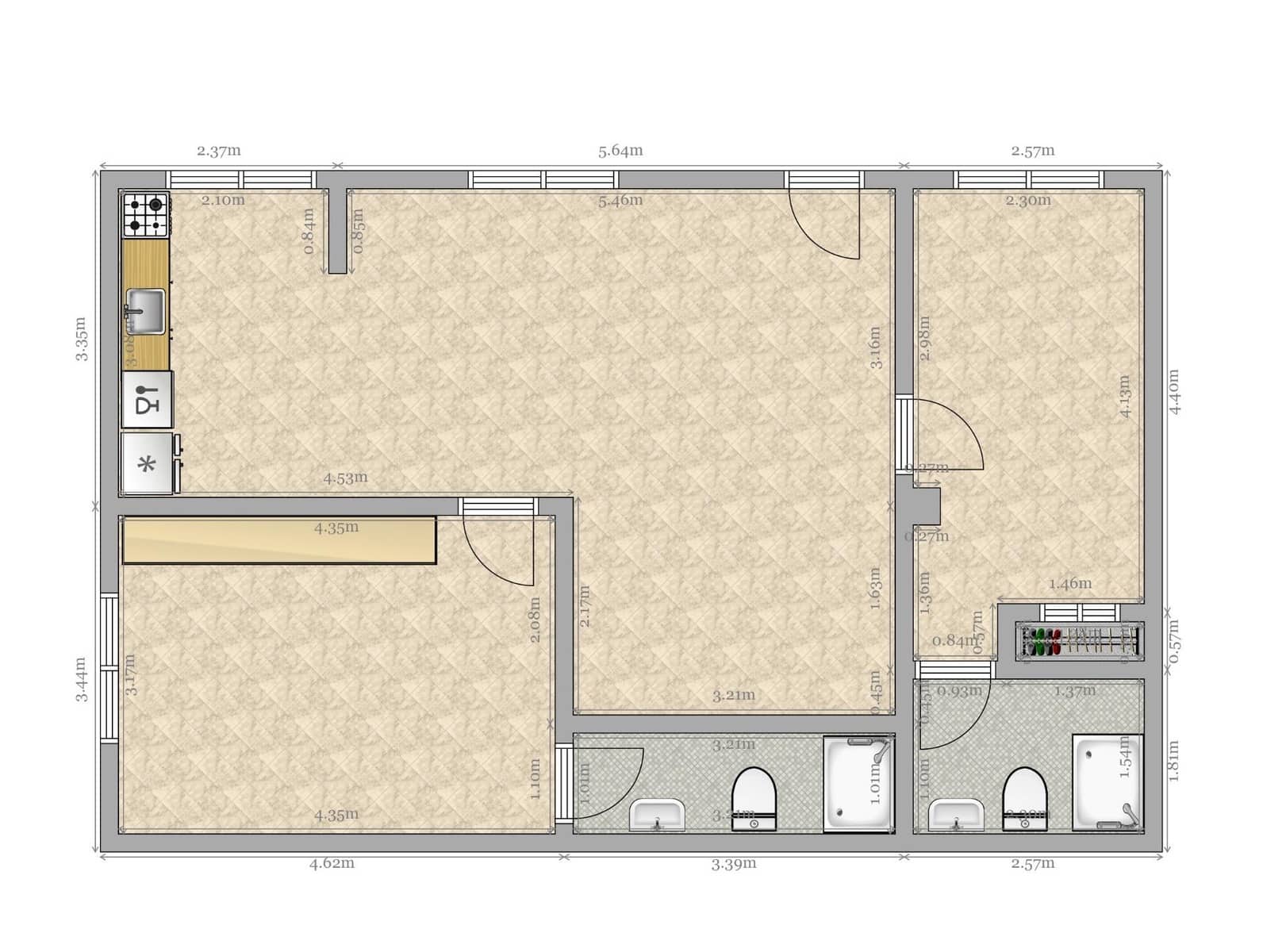 2 chambre Appartement à vendre à Seville ville - 249 500 € (Ref: 9648233)