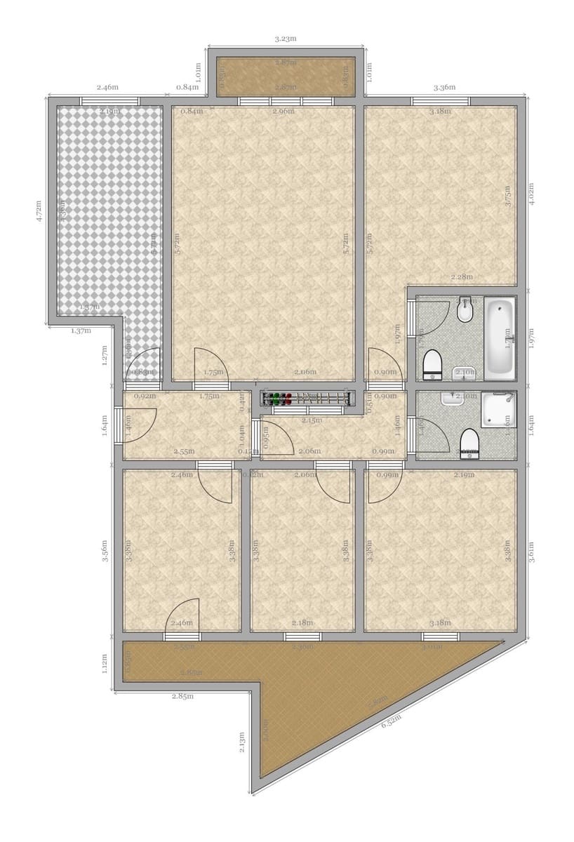 4 soveværelse Lejlighed til salg i Sevilla by med garage - € 450.000 (Ref: 9659502)