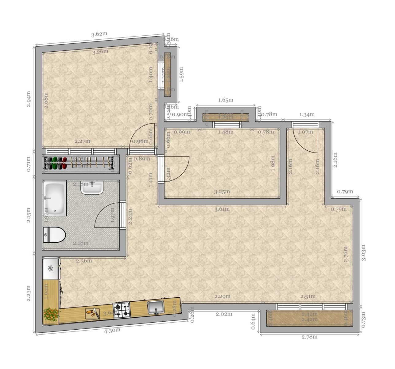 2 bedroom Flat for sale in Seville city - € 310,000 (Ref: 9679921)