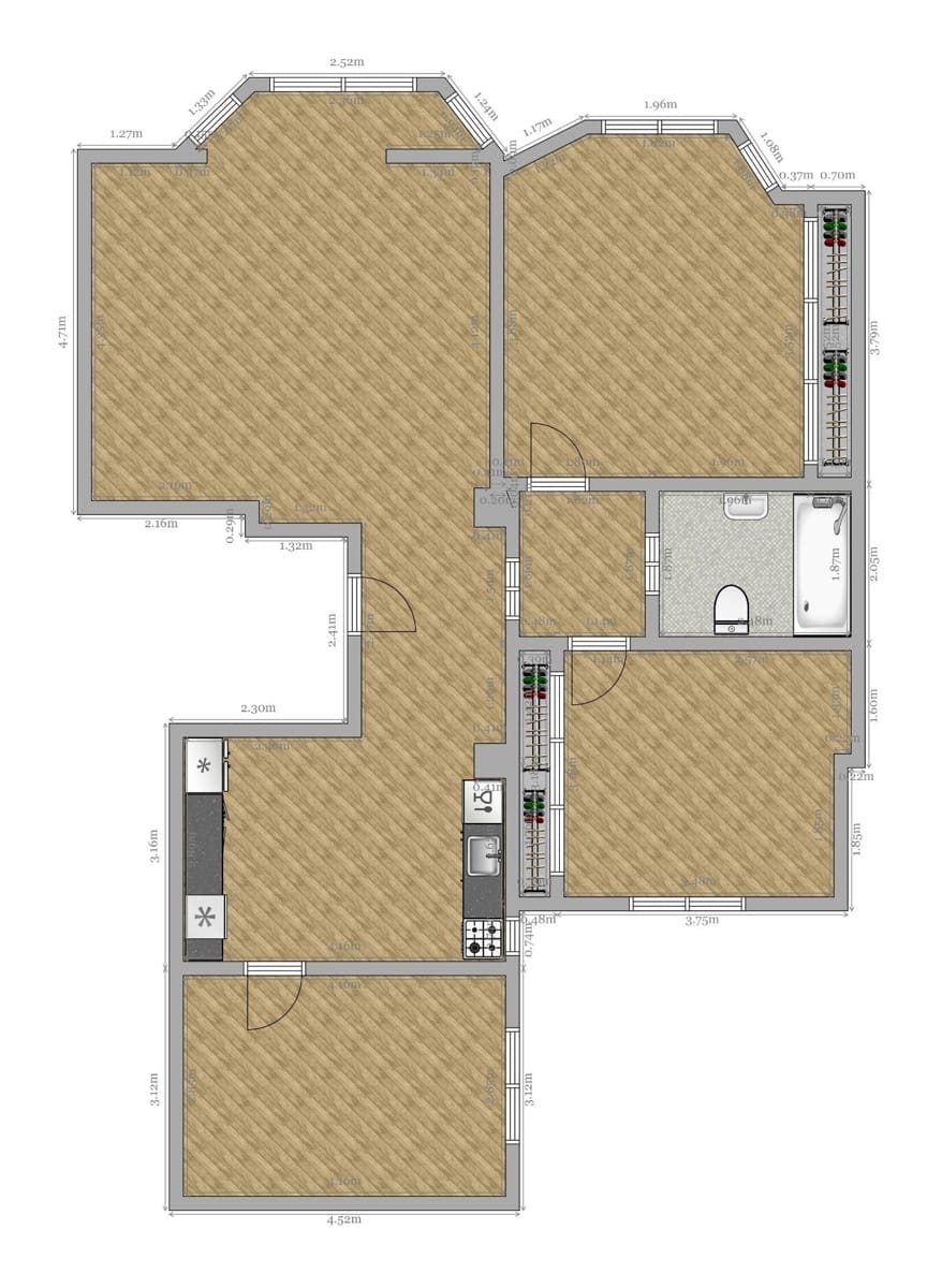 3 Zimmer Wohnung zu verkaufen in Sevilla Stadt - 210.000 € (Ref: 9679923)