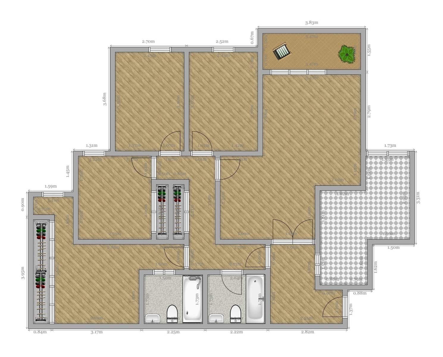 4 quarto Apartamento para venda em Sevilha cidade com piscina garagem - 367 886 € (Ref: 9695413)