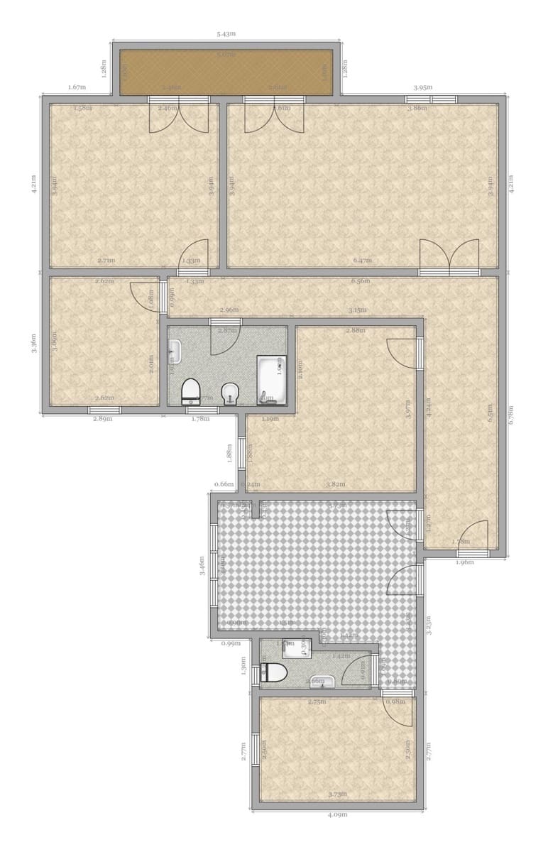 4 Zimmer Wohnung zu verkaufen in Sevilla Stadt - 570.000 € (Ref: 9695416)