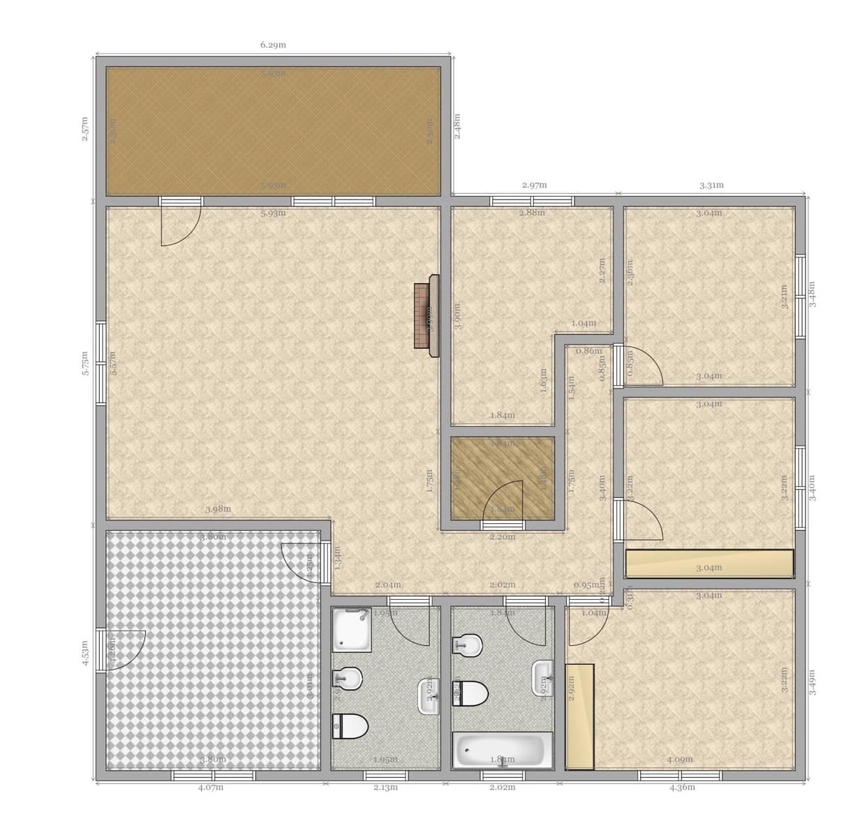 4 sovrum Villa till salu i La Rinconada med pool - 329 000 € (Ref: 9695417)