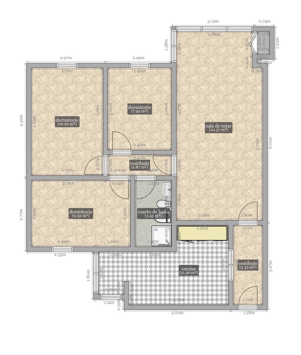 3 sypialnia Mieszkanie na sprzedaż w Miasto Sewilla - 200 000 € (Ref: 9714987)