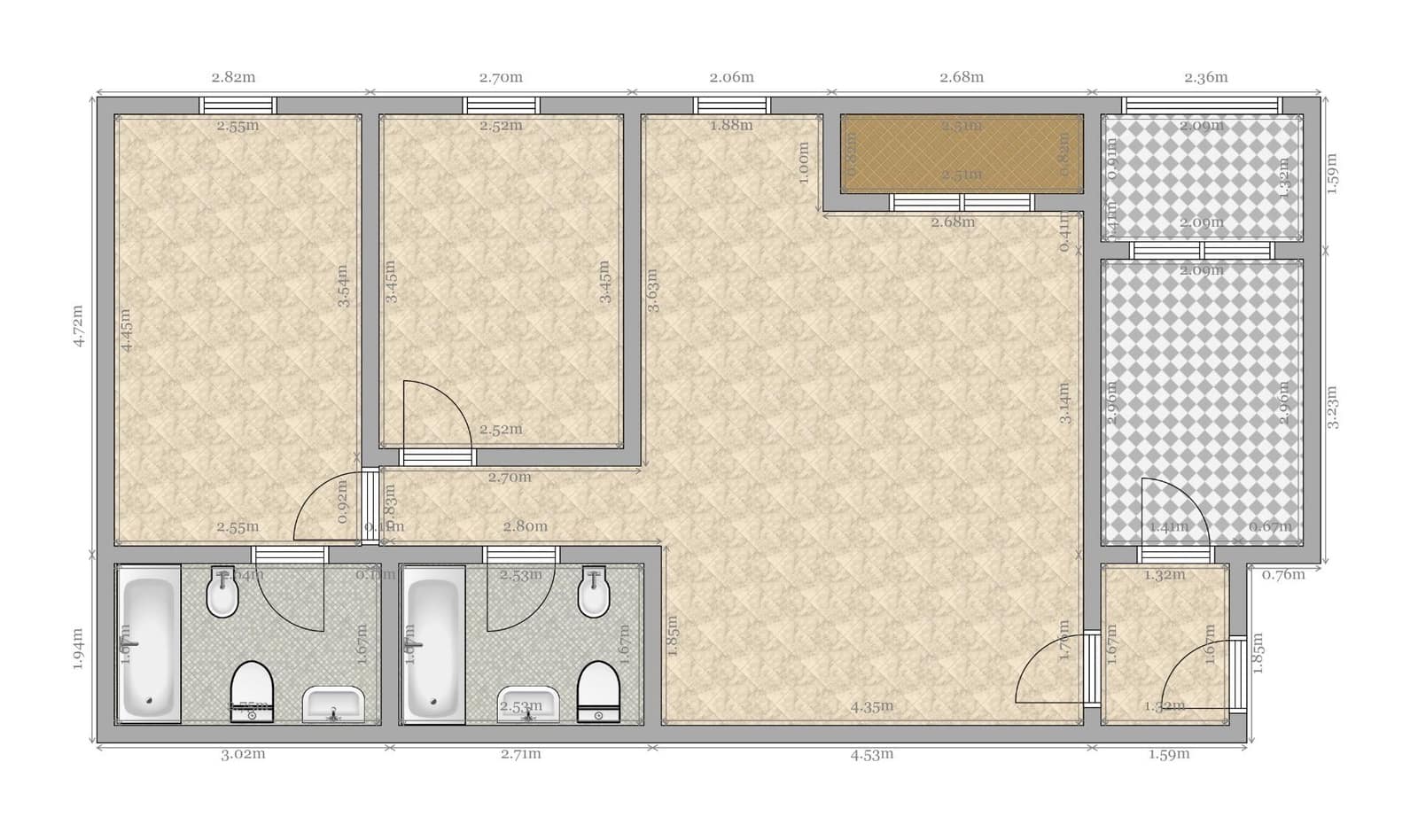 2 Zimmer Wohnung zu verkaufen in Sevilla Stadt mit Garage - 175.000 € (Ref: 9720032)
