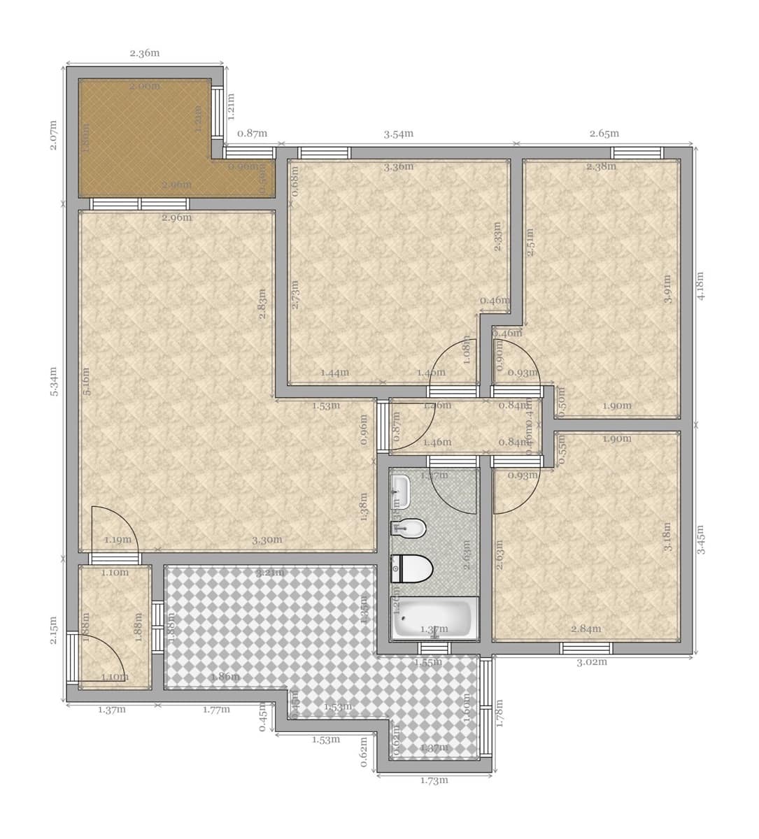 3 Zimmer Wohnung zu verkaufen in Sevilla Stadt - 158.000 € (Ref: 9820582)