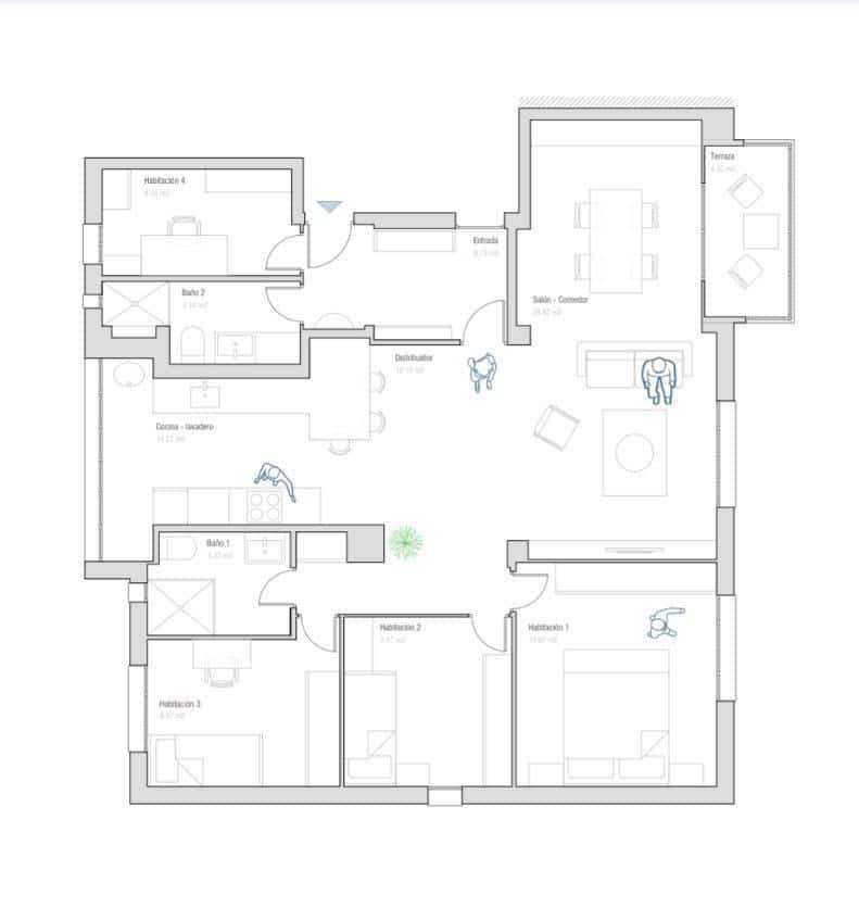 Piso de 4 habitaciones en Sevilla ciudad en venta - 424.900 € (Ref: 9839319)