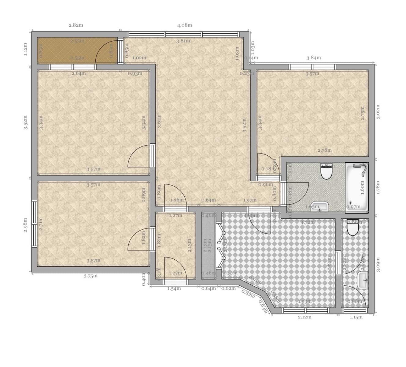 Piso de 3 habitaciones en Sevilla ciudad en venta - 265.000 € (Ref: 9868661)