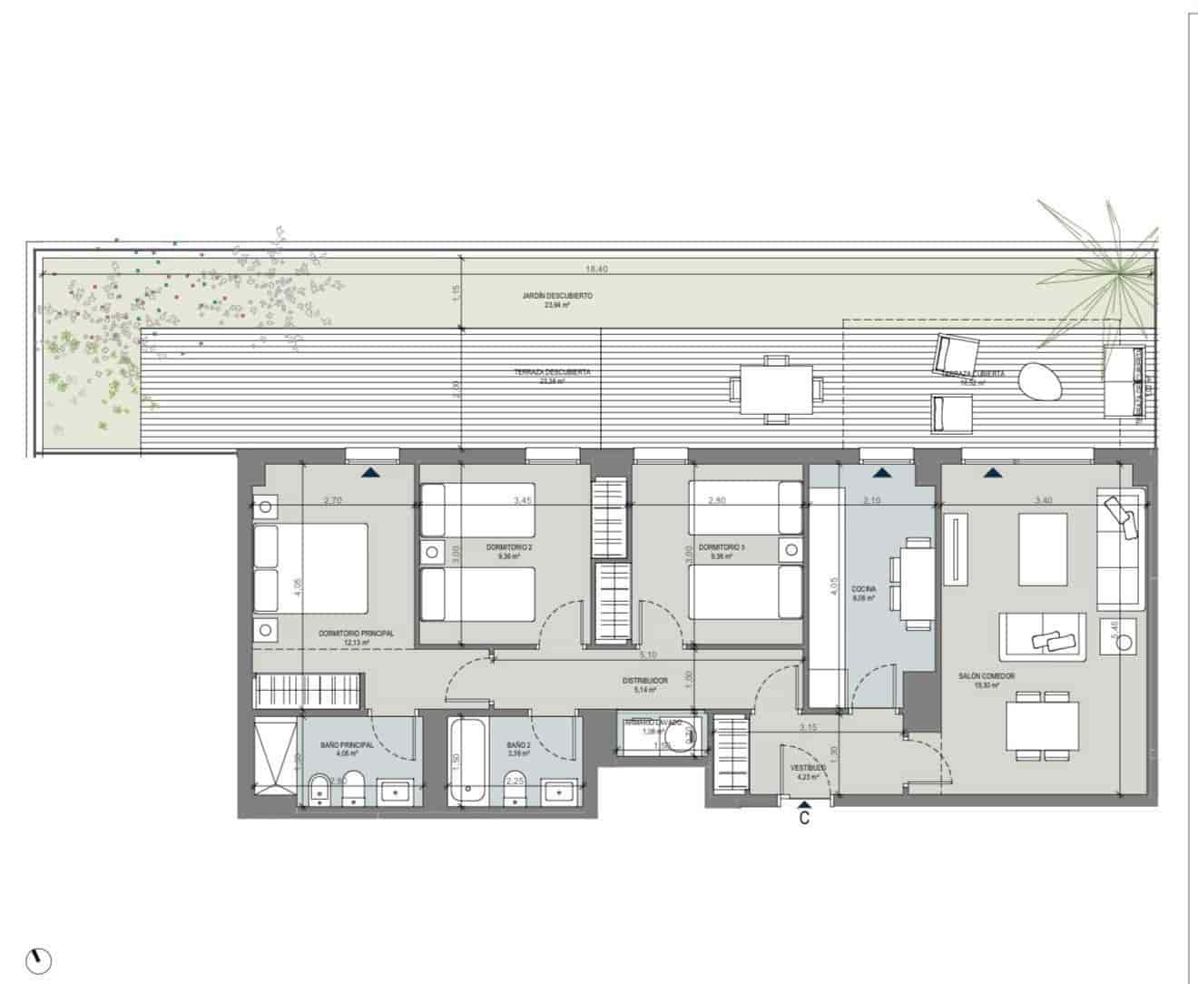 3 sovrum Lägenhet att hyra i Sevilla stad med pool garage - 1 200 € (Ref: 9997185)