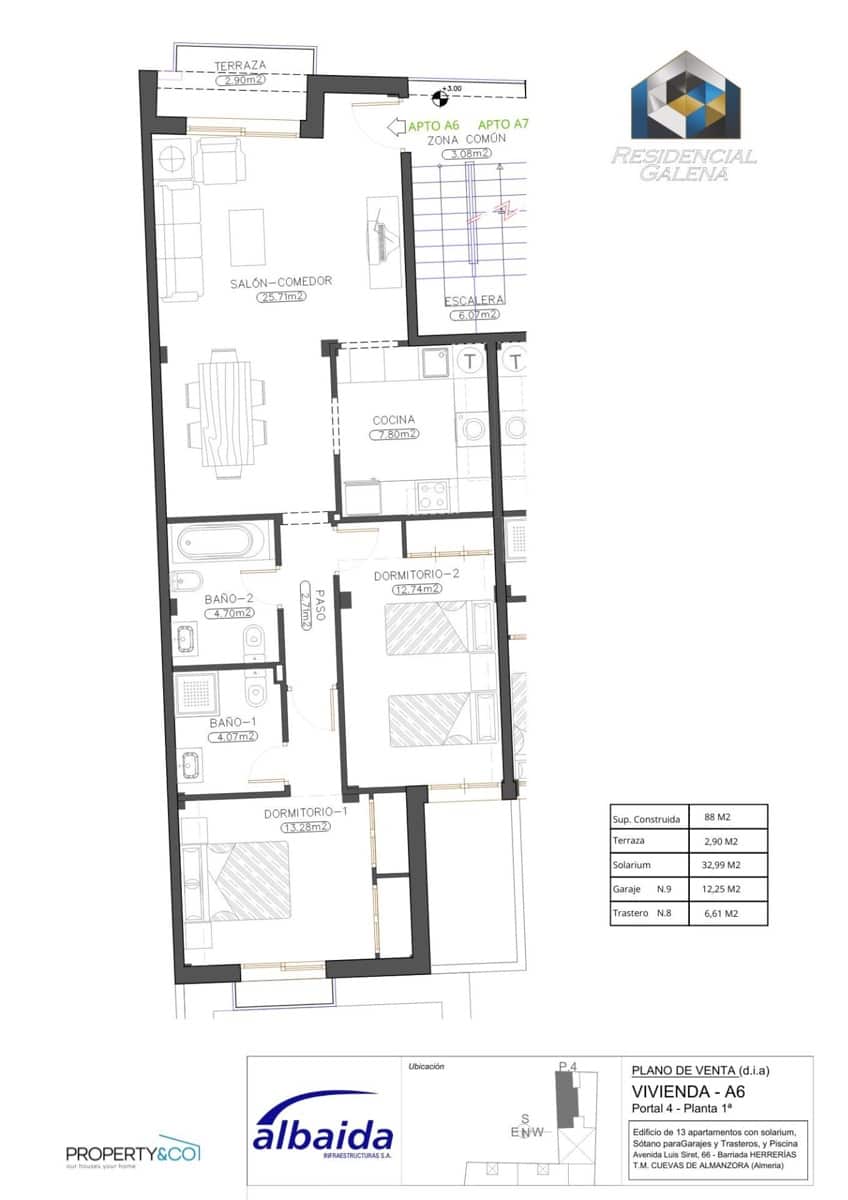 2 quarto Apartamento para venda em Cuevas del Almanzora com piscina - 118 900 € (Ref: 9679940)