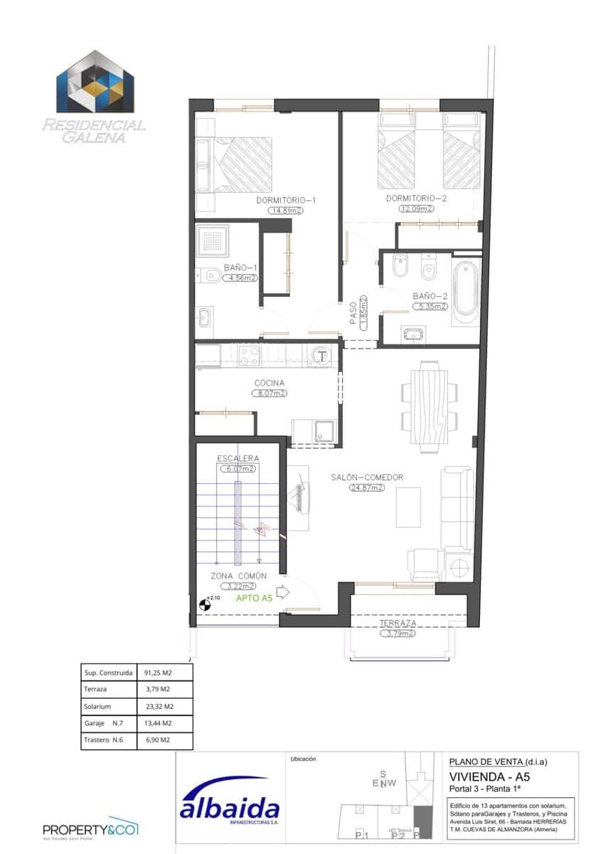 2 quarto Apartamento para venda em Cuevas del Almanzora com piscina - 118 900 € (Ref: 9679940)