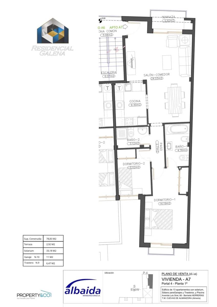 2 quarto Apartamento para venda em Cuevas del Almanzora com piscina - 118 900 € (Ref: 9679940)