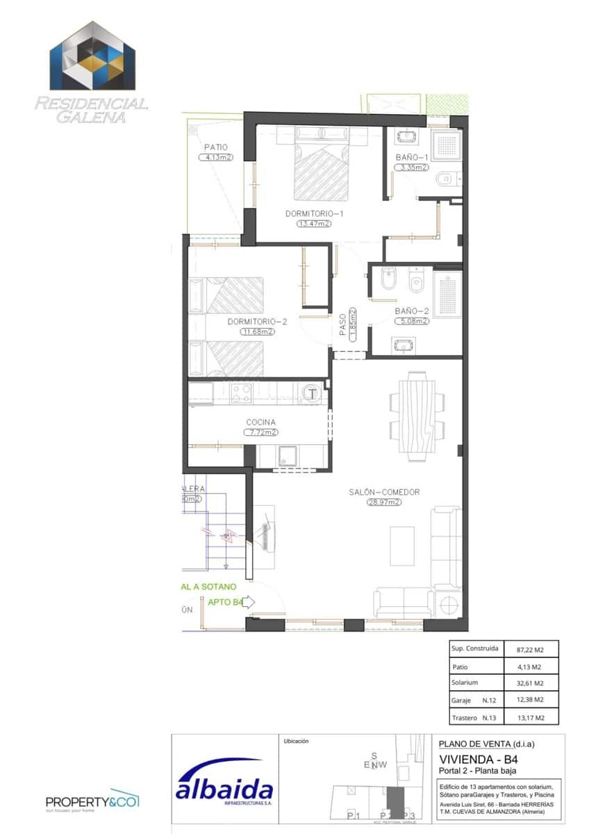 2 quarto Apartamento para venda em Cuevas del Almanzora com piscina - 118 900 € (Ref: 9679940)