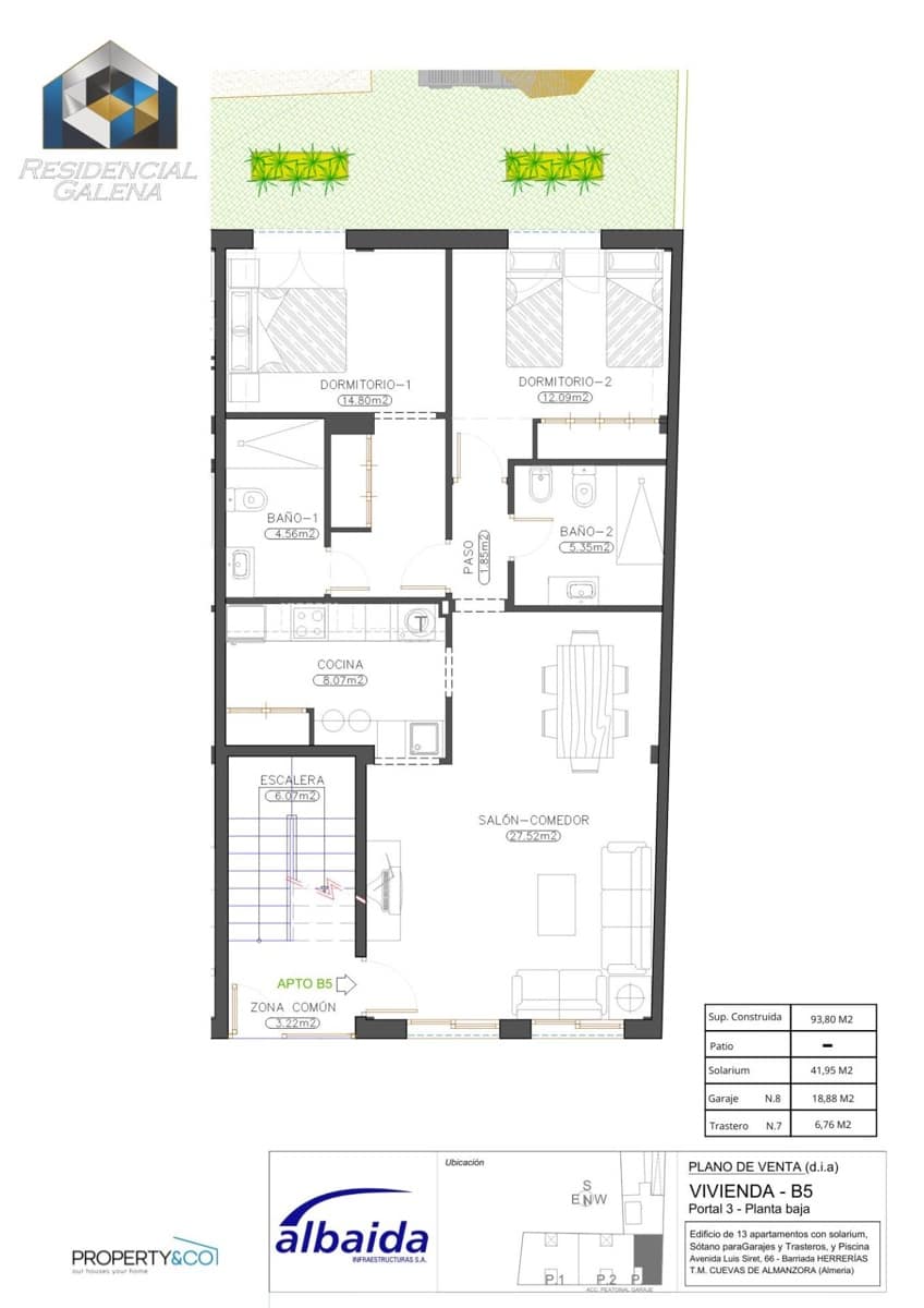 2 quarto Apartamento para venda em Cuevas del Almanzora com piscina - 118 900 € (Ref: 9679940)