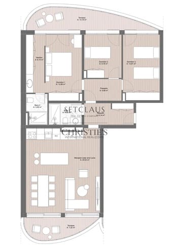 3 slaapkamer Flat te koop in Mataró met zwembad - € 749.400 (Ref: 10172928)