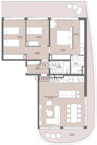 3 slaapkamer Flat te koop in Mataró met zwembad - € 656.800 (Ref: 10172930)