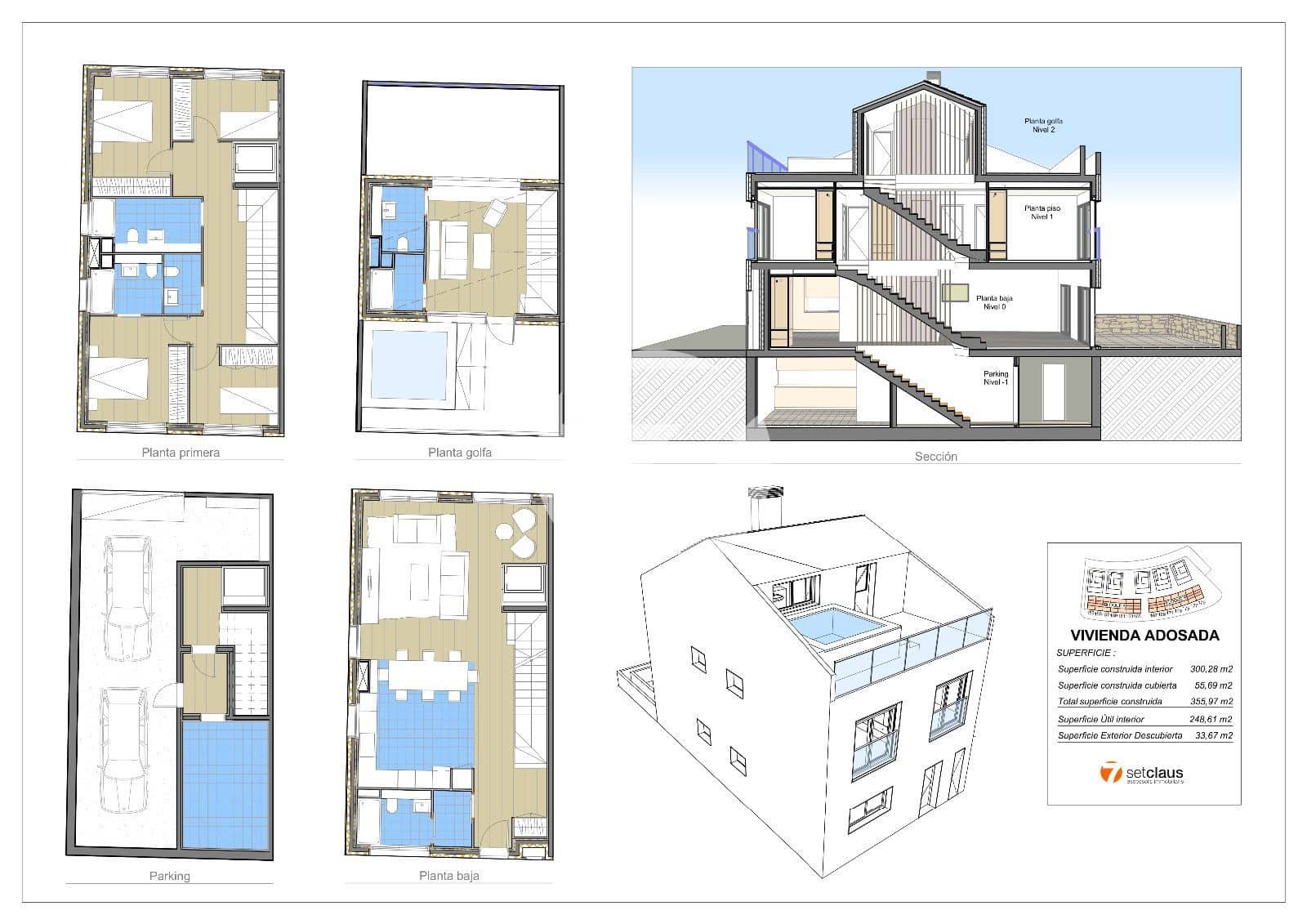 4 soveværelse Byhus til salg i Montgat med swimmingpool garage - € 915.000 (Ref: 5765251)