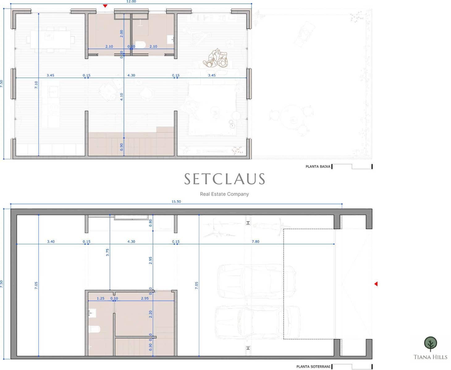 3 Zimmer Villa zu verkaufen in Tiana mit Pool Garage - 1.050.000 € (Ref: 9004014)
