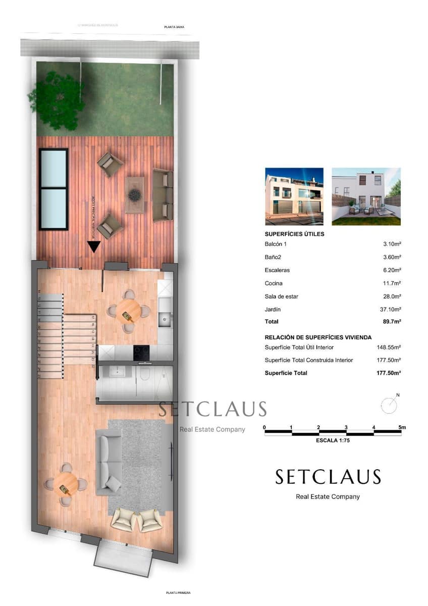 3 bedroom Townhouse for sale in Montgat with pool garage - € 750,000 (Ref: 9282806)