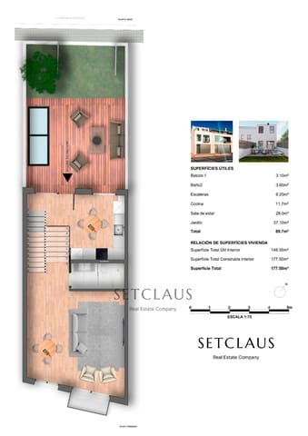 3 bedroom Townhouse for sale in Montgat with pool garage - € 750,000 (Ref: 9282806)