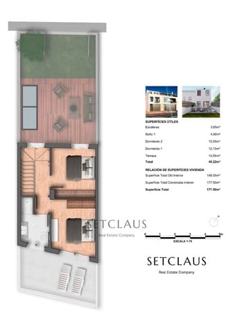 3 bedroom Townhouse for sale in Montgat with pool garage - € 750,000 (Ref: 9282806)