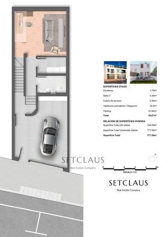 3 bedroom Townhouse for sale in Montgat with pool garage - € 750,000 (Ref: 9282806)