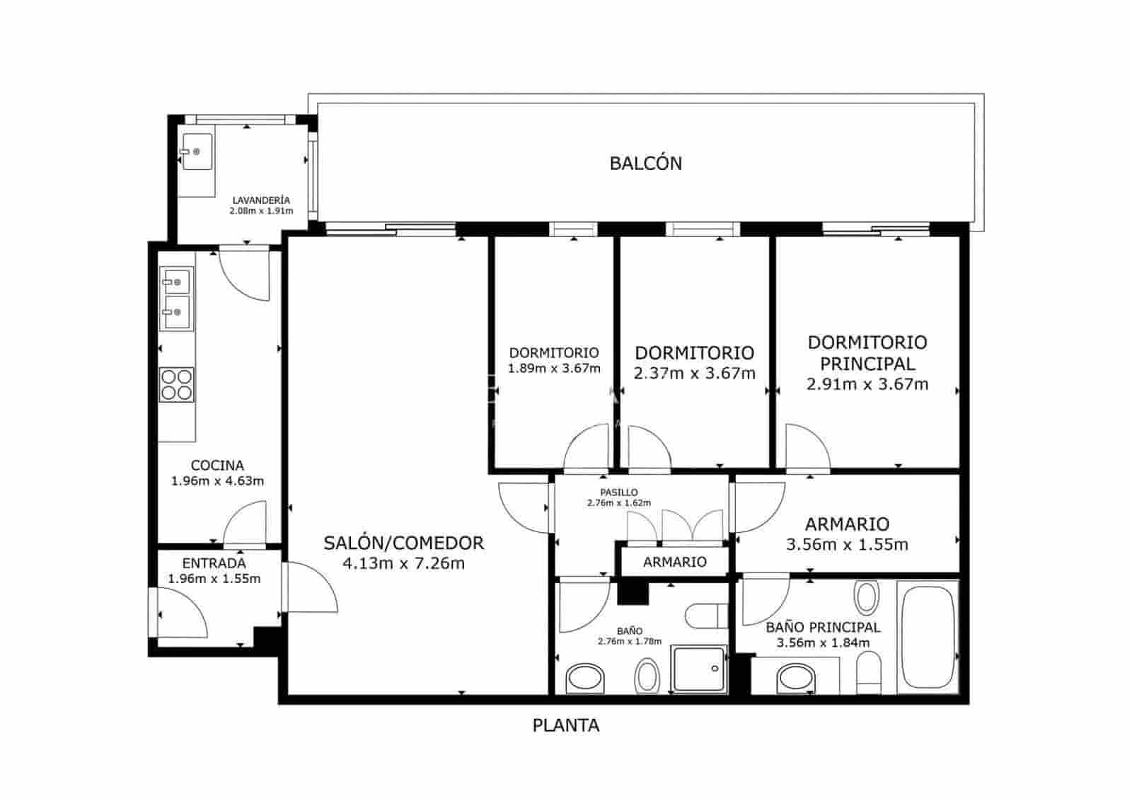 3 bedroom Flat for sale in Badalona with pool - € 528,000 (Ref: 9806966)