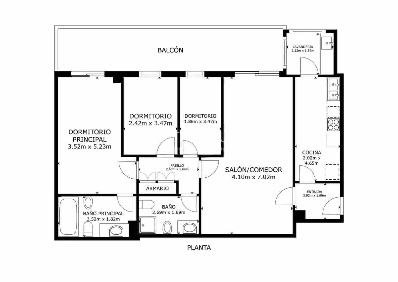 3 bedroom Flat for sale in Badalona with pool - € 520,000 (Ref: 9807423)