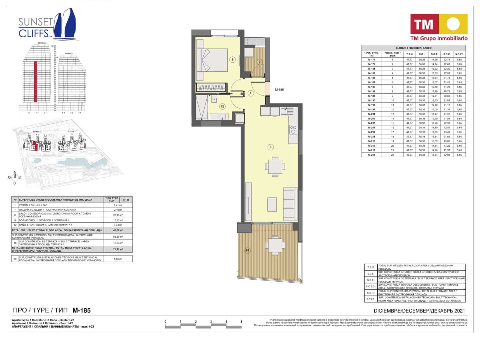 1 slaapkamer Appartement te koop in Benidorm met zwembad garage - € 562.000 (Ref: 10026087)