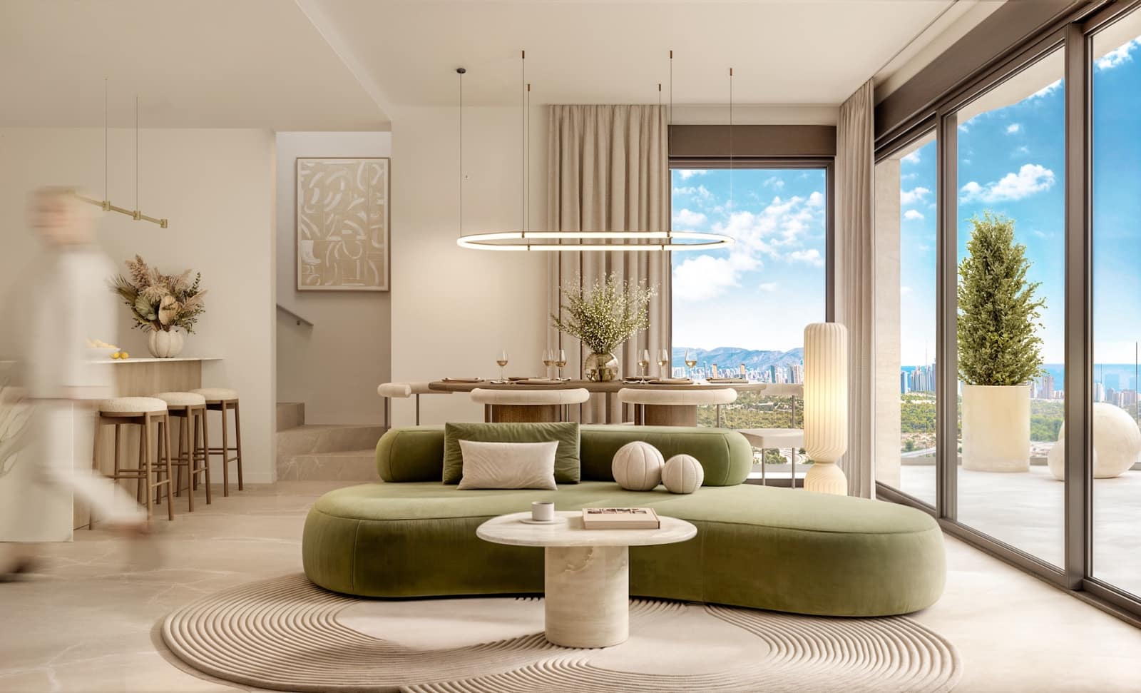 3 quarto Apartamento para venda em Finestrat com piscina garagem - 495 000 € (Ref: 10026100)