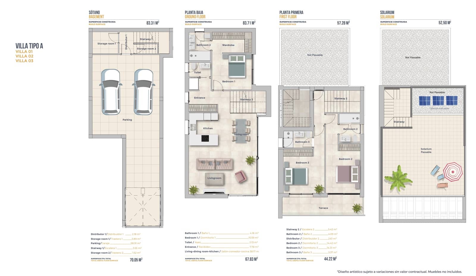 3 bedroom Villa for sale in Finestrat with pool garage - € 729,000 (Ref: 10026131)
