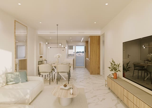 2 Zimmer Apartment zu verkaufen in Punta Prima, Torrevieja mit Pool Garage - 319.000 € (Ref: 9565508)