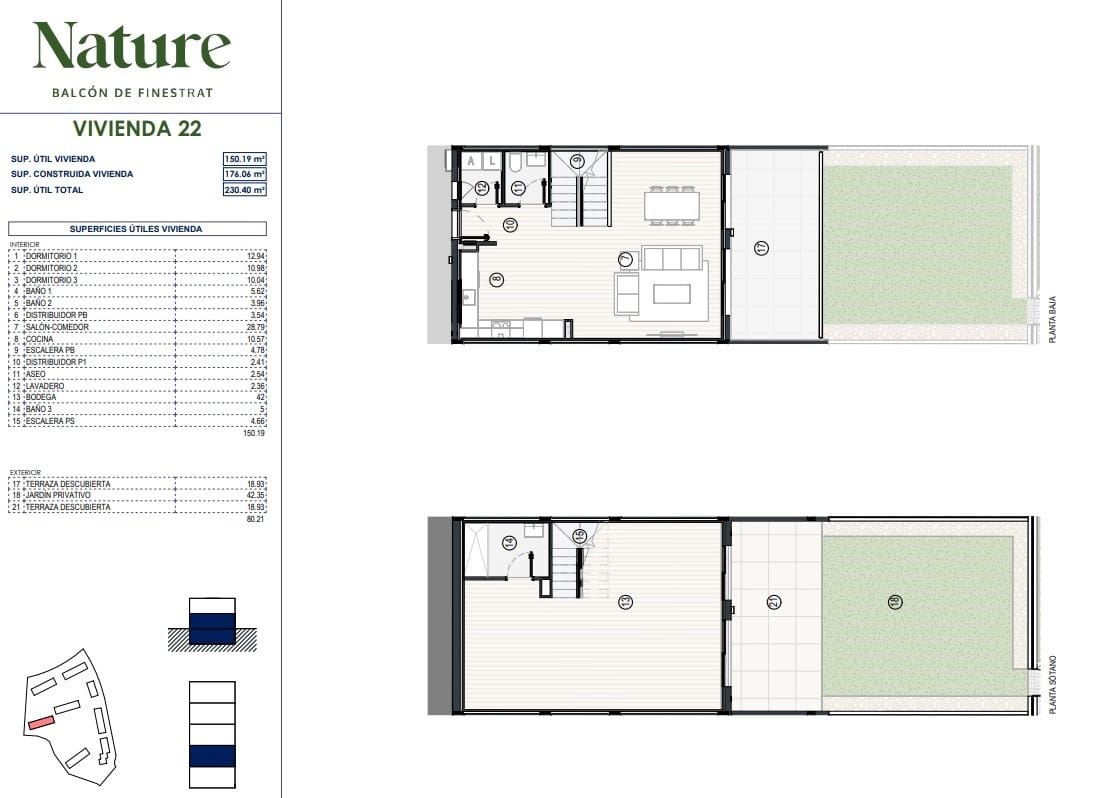 3 makuuhuone Omakotitalo myytävänä paikassa Finestrat mukana uima-altaan 
autotalli - 425 000 € (Ref: 9565554)