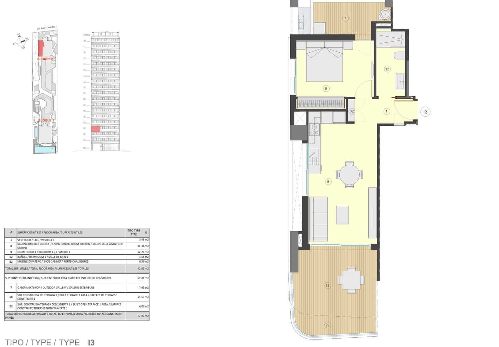 1 soveværelse Lejlighed til salg i Calpe / Calp med swimmingpool garage - € 435.000 (Ref: 9565558)