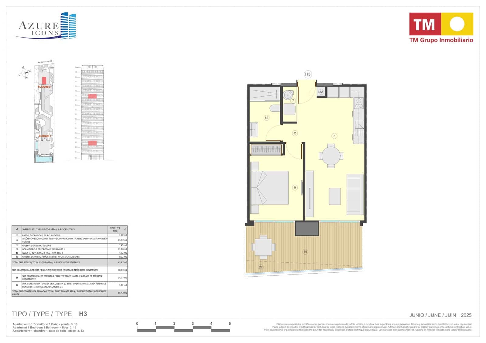 1 soveværelse Lejlighed til salg i Calpe / Calp med swimmingpool garage - € 435.000 (Ref: 9565558)
