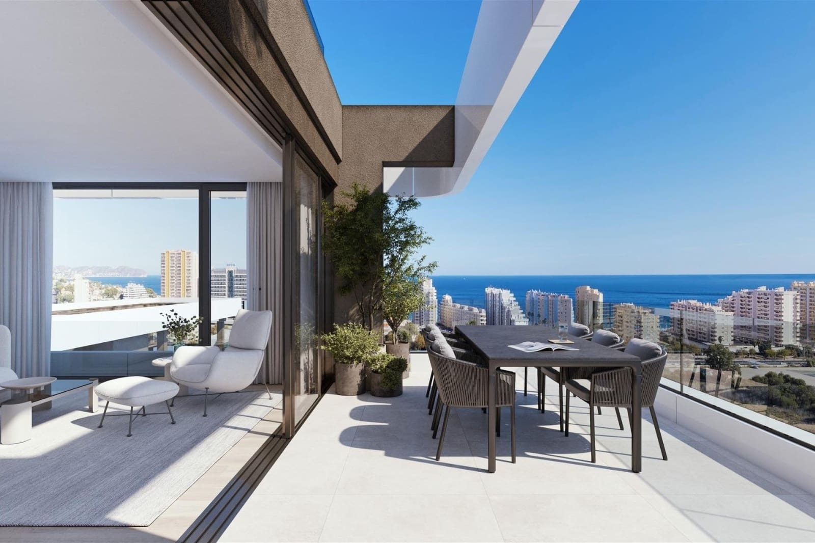 3 sypialnia Apartament na sprzedaż w Calpe / Calp z basenem garażem - 698 000 € (Ref: 9569068)