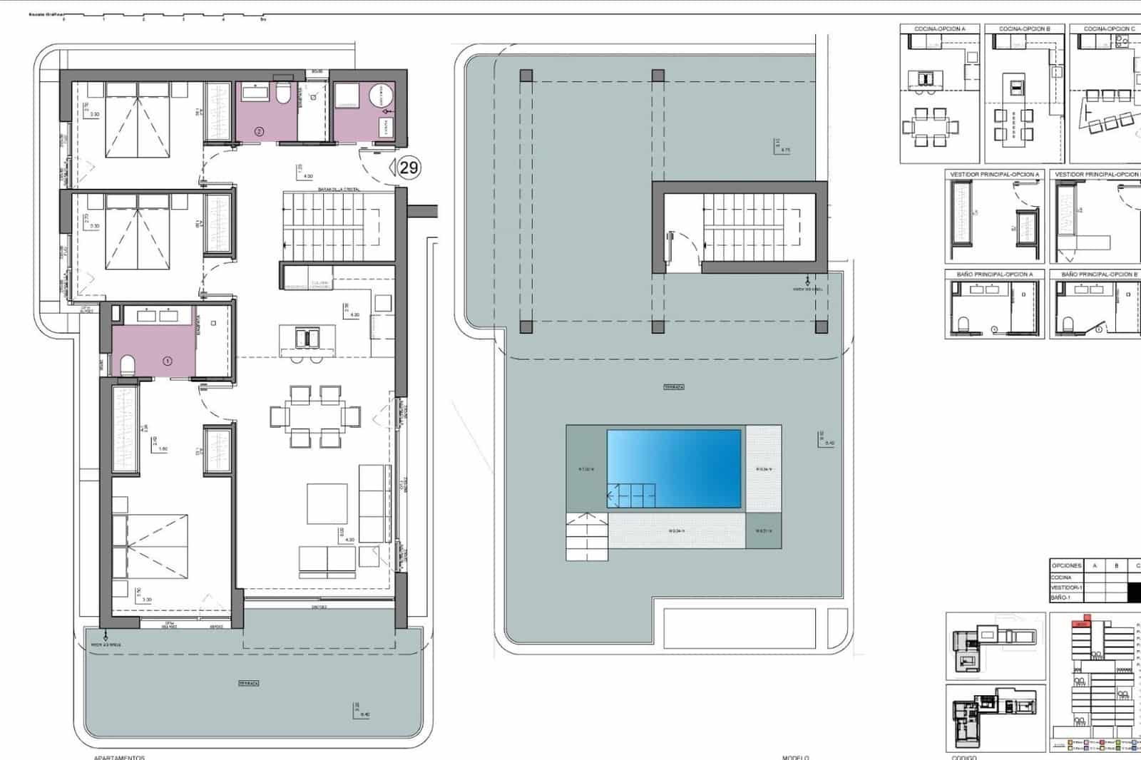 3 sypialnia Apartament na sprzedaż w Calpe / Calp z basenem garażem - 698 000 € (Ref: 9569068)