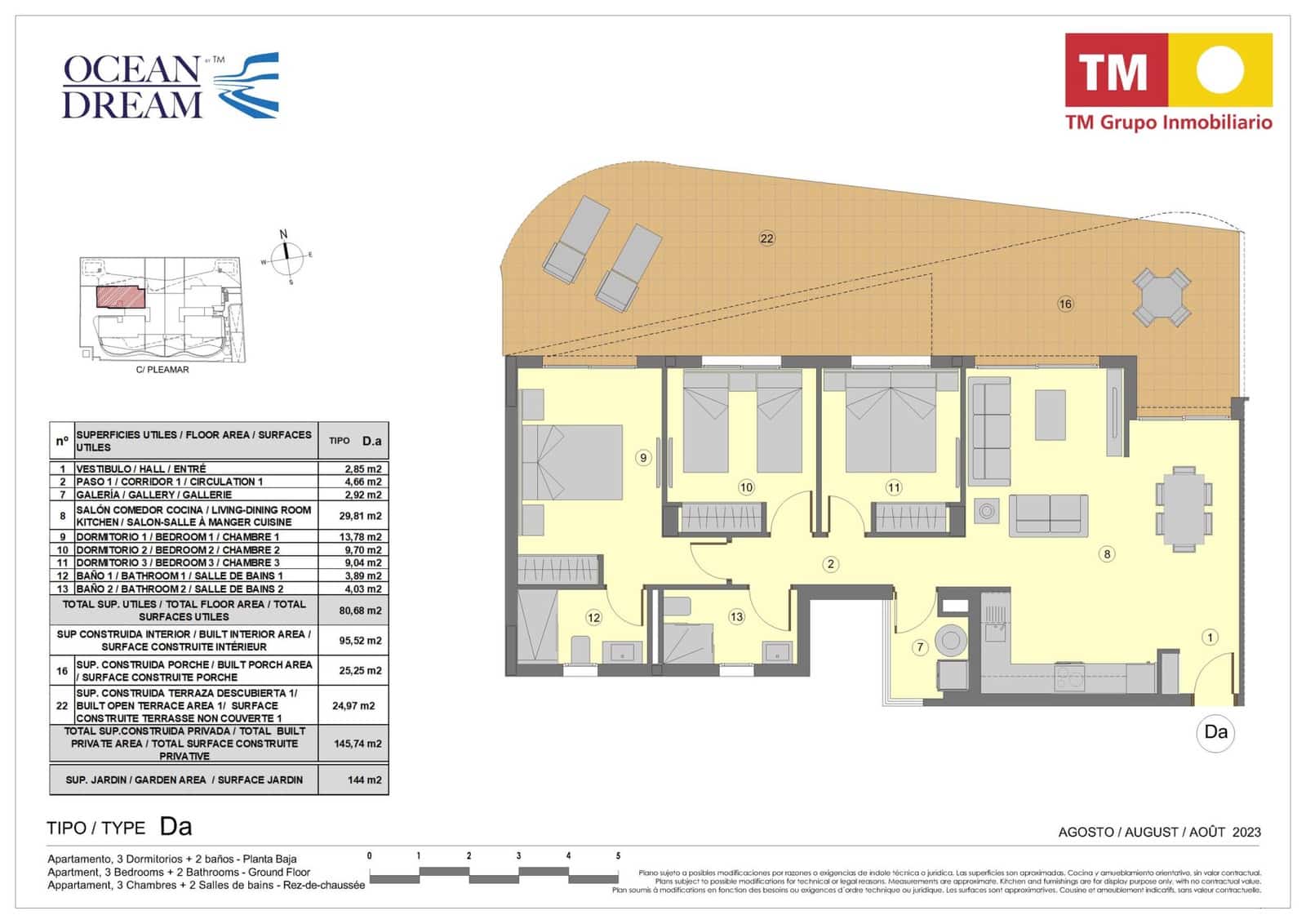 3 chambre Appartement à vendre à Orihuela Costa avec piscine garage - 412 000 € (Ref: 9591647)