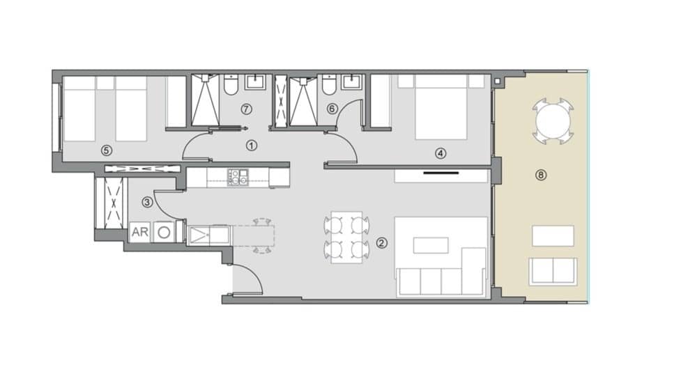 3 sovrum Lägenhet till salu i Orihuela Costa med pool garage - 364 000 € (Ref: 9591648)