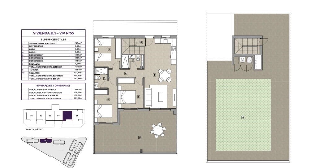 Huoneisto myytävänä paikassa La Mata mukana uima-altaan 
autotalli - 285 000 € (Ref: 9591649)