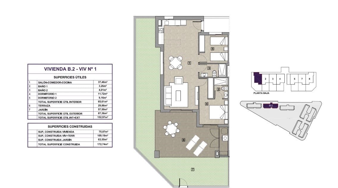 Huoneisto myytävänä paikassa La Mata mukana uima-altaan 
autotalli - 285 000 € (Ref: 9591649)