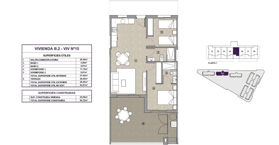 Apartamento para venda em La Mata com piscina garagem - 285 000 € (Ref: 9591649)