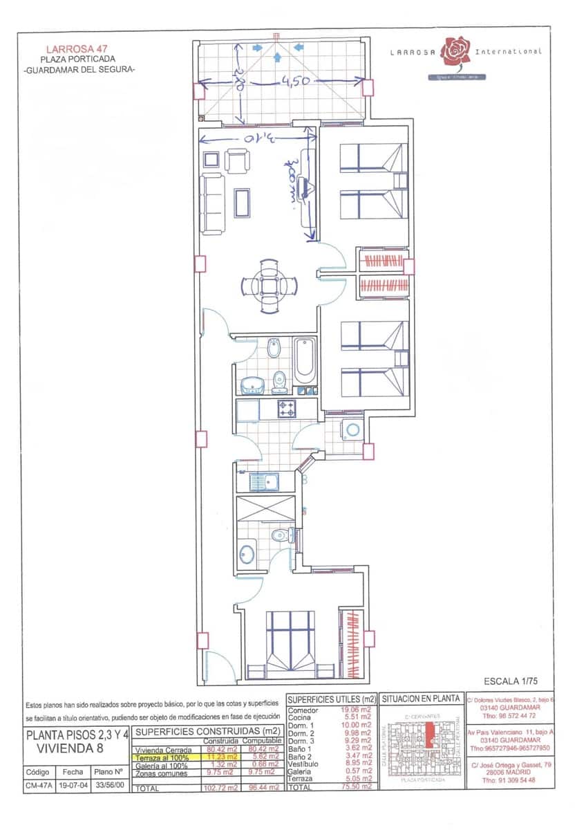 3 slaapkamer Appartement te koop in Guardamar del Segura met garage - € 299.990 (Ref: 9255123)