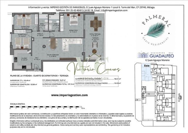 3 soverom Leilighet til salgs i Torre del Mar, Vélez-Málaga med svømmebasseng - € 465 000 (Ref: 7734673)