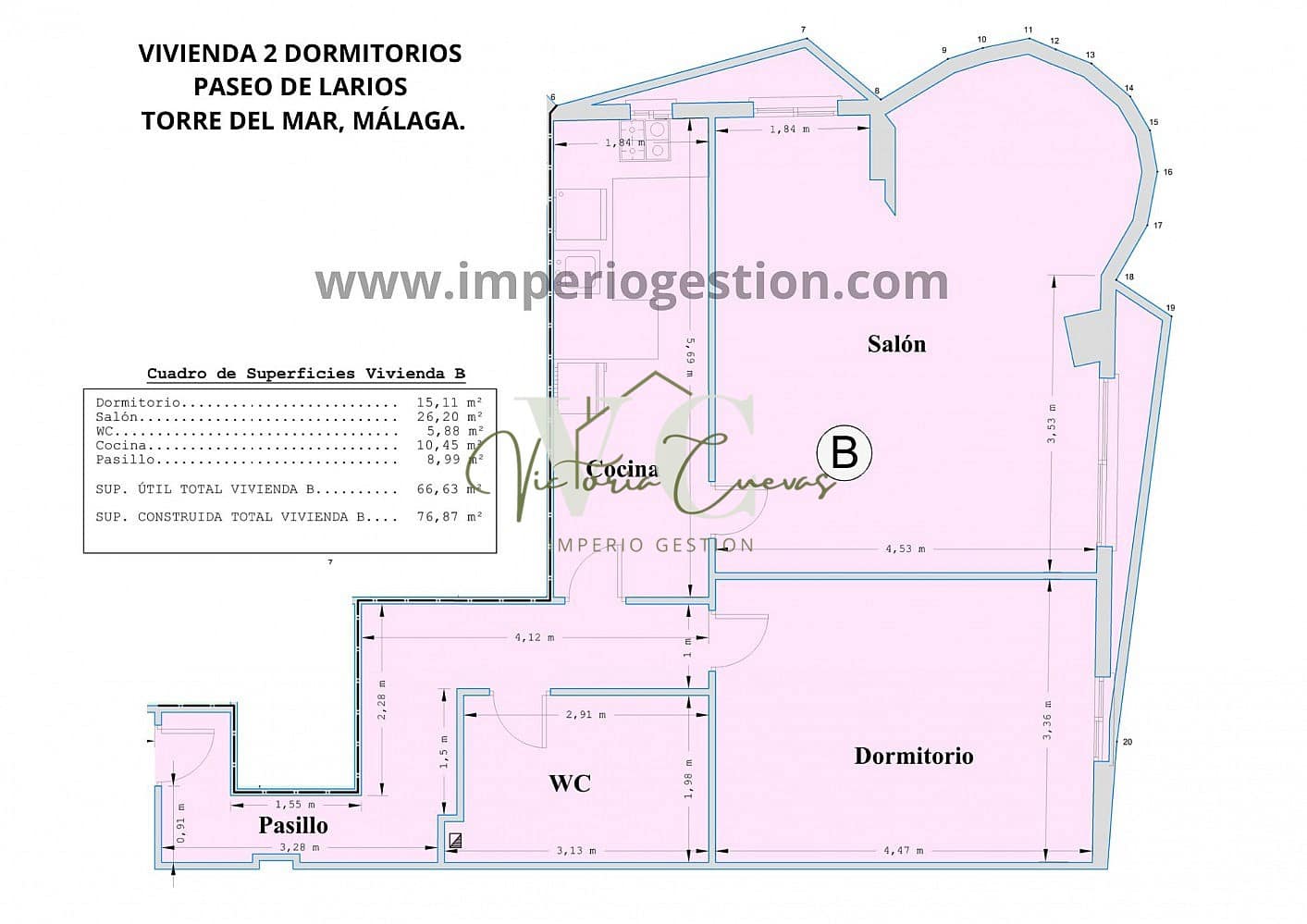 2 quarto Apartamento para venda em Torre del Mar - 295 000 € (Ref: 9033612)