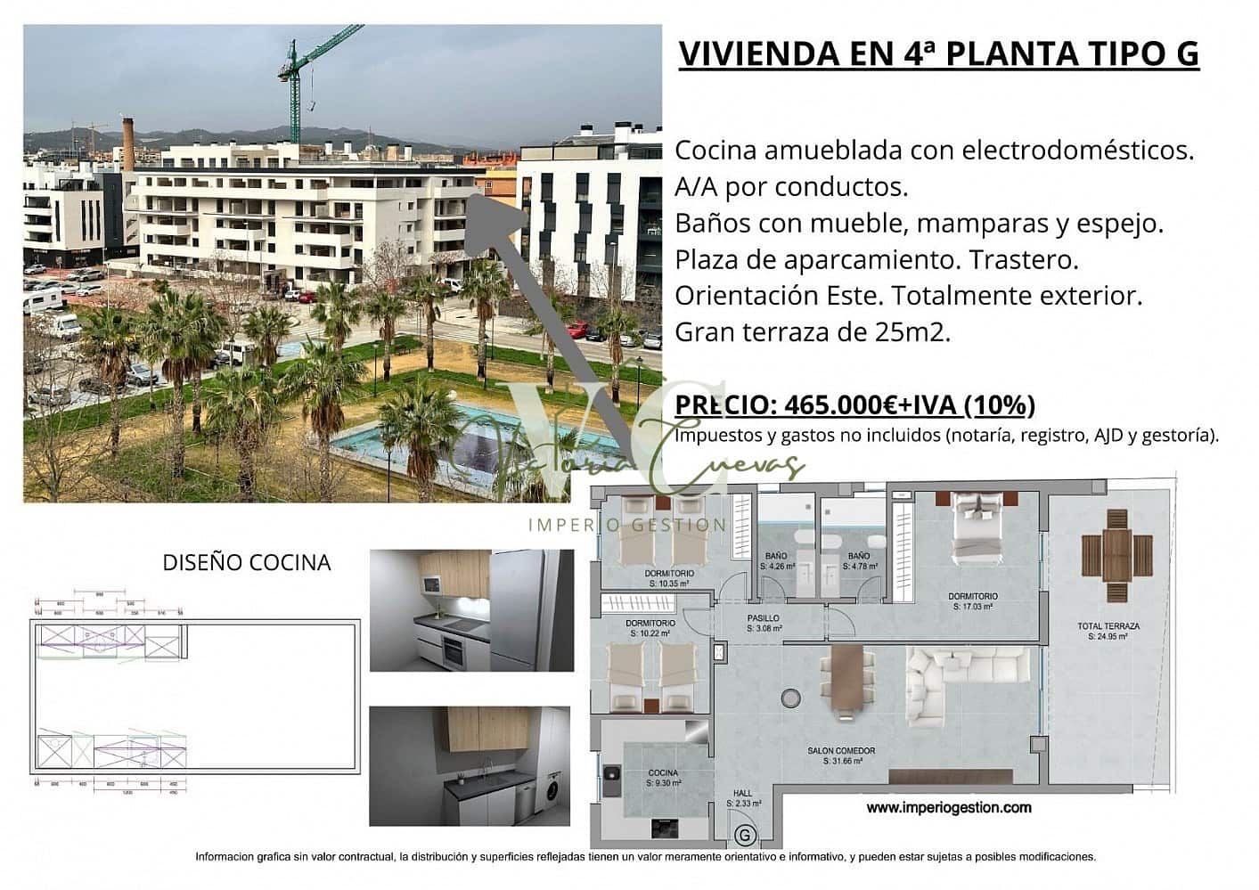 3 sovrum Lägenhet till salu i Torre del Mar med pool - 465 000 € (Ref: 9911983)